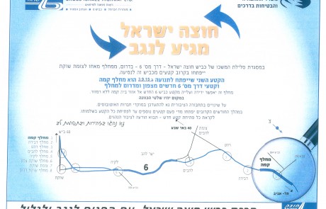 כביש 6 מגיע לנגב