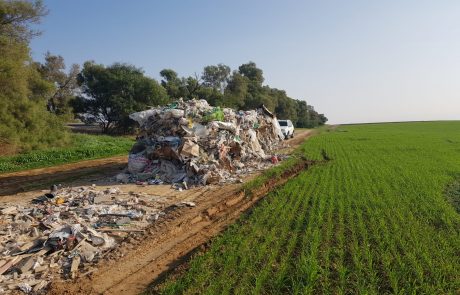 פסולת בניין פיראטית מאיימת על שטחי הנגב