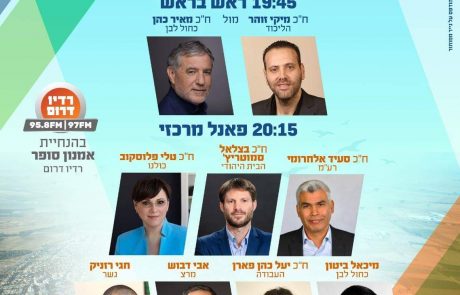 הערב: פאנל "עכשיו הנגב בוחר" באוניברסיטת בן גוריון